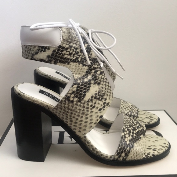 SENSO Shoes - SENSO natural printed snake heeled sandals 8 US